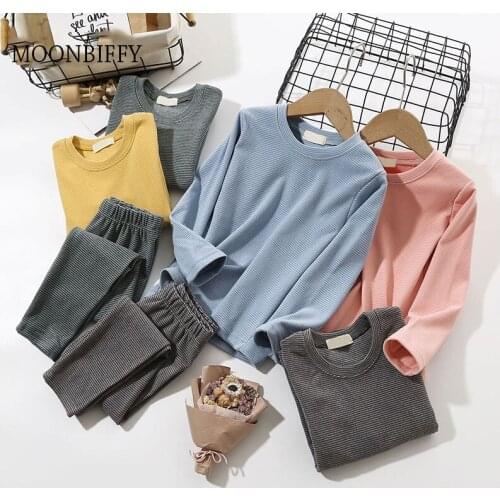 Kids Thermal Underwear for Children Winter Thicken Warm Long Johns Girls Boys Pajama Sets Toddler Bay Boy Girl Nightwear Clothes