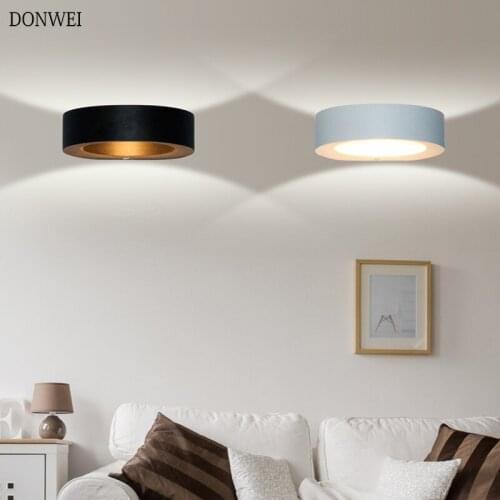 DONWEI Indoor LED Wall Lamps AC100V/220V Aluminum Decorate Wall Sconce Bedroom Corridor LED Wall Light warm White / Cold White