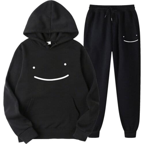 2 Pieces Set Dream Merch Hoodies+Pants Tracksuit Men Women Fashion Sweatshirt Suit Streetwear Pullover Pantsuit Male Sudaderas