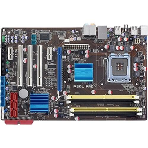 For Asus P5QL PRO Desktop Motherboard P43 Socket LGA 775 Q8200 Q8300 DDR2 16G ATX UEFI BIOS Original Used Mainboard On Sale