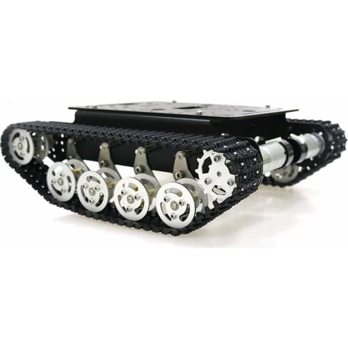 Metal Robot Track Car Tank Chassis for Caterpillar Suspension System Encoder Motor New Design for Arduino Diy Tracked Crawler