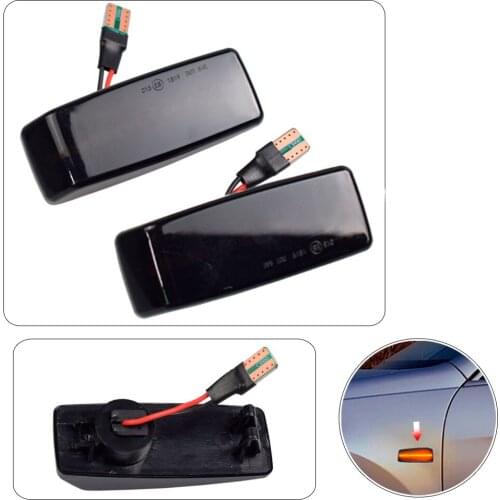 Flashing Car Turn Signal Lights Lateral Side Marker Lamps LED Strobe Indicator Accessories For Benz W201 W202 W124 W140 R129