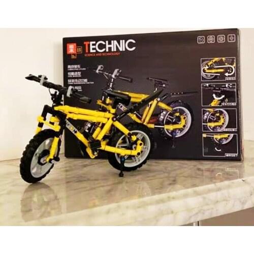 Moc Speed Champions Racer Bike Building Blocks Bricks Sets Mountain Cycling Bicycle Model Toys For Children Birthday Gift