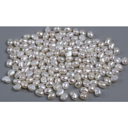 Natural white 5-6mm loose baroque pearls freshwater making jewelry