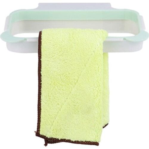 New Hot Creative Cupboard Door Back Trash Rack Storage Garbage Bag Holder Hanging Kitchen Cabinet Hanging Trash Rack