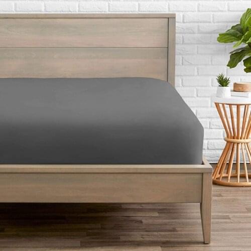 1pc 100%Polyester Solid Fitted Sheet Mattress Cover Four Corners With Elastic Band Bed Sheet(need order pillowcases)