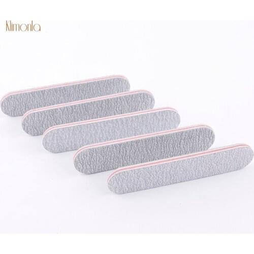25pcs Gray Professional Nail Files Mini Nail File 100/180 Buffer Block Pedicure Manicure Gel Polisher Nail Polish File Care Tool
