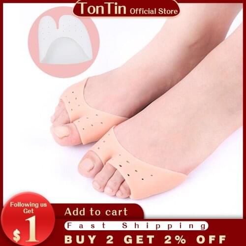 Toe Separator Hallux Valgus Bunion Corrector Orthotics Feet Bone Thumb Adjuster Correction Pedicure Sock Straightener FOOT CAP