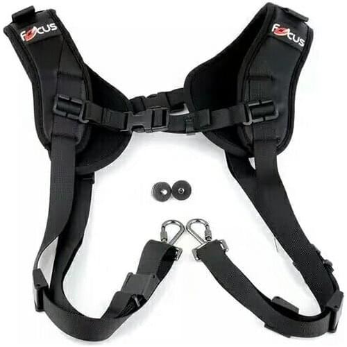 Camera Sling Strap Focus F-1Double Shoulder Harness Soft Pad Decompression Foam Shoulder Strap Neck Belt for Canon Sony