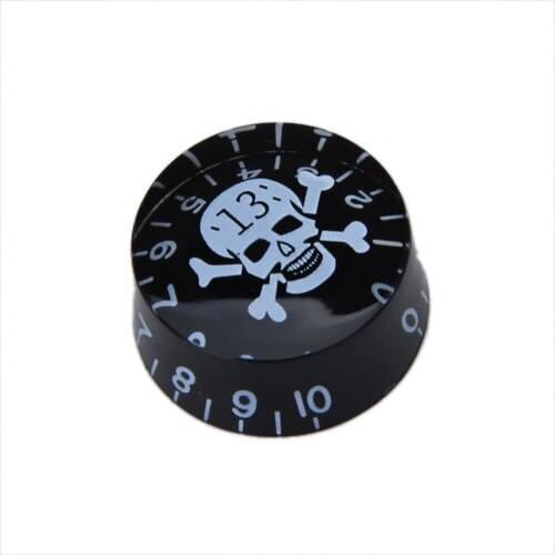 Control Knob Skull Crossbone Pattern+number Scale for Guitar