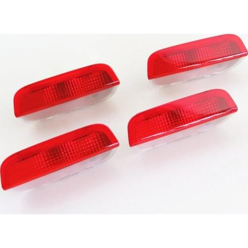 FHAWKEYEQ Qty 4 Car Door Plate Warning Lights For VW CC Sharan Touareg Passat B6 B7 Golf Jetta MK5 MK6 Seat Alhambra 3AD 947 411