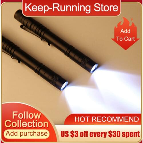 Ultra small LED Flashlight With premium XPE lamp beads IP67 waterproof Pen light Portable light For emergency, camping, outdoor