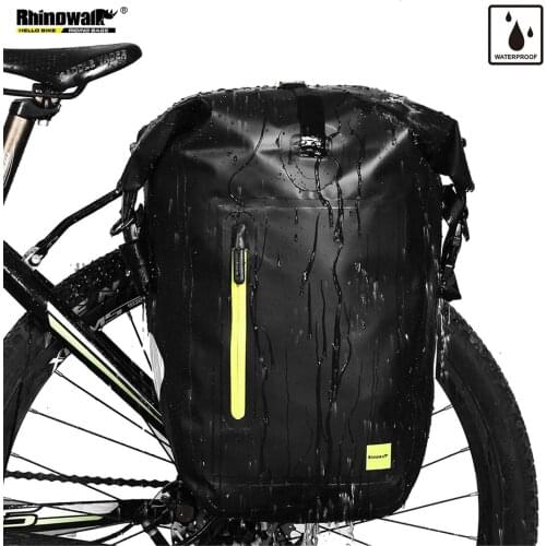 Rhinowalk Bike Bag Waterproof Bike Pannier Bag 25L for Bicycle Rack Saddle Bag Shoulder Laptop Rack Bag Cycling Accessories