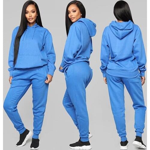 Spring Autumn Tracksuit Women 2 Piece Set 2020 NEW Hoodies And Sweatpants Sports Fitness Clothes Two Piece Set Womens Set