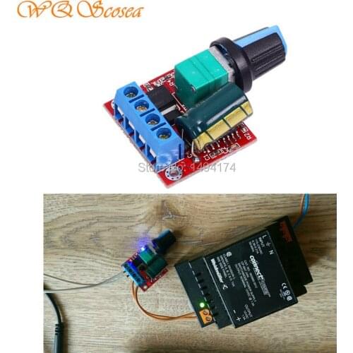 WQScosea Q8S352 DC 4.5-35V 90W 5A Motor PWM Speed Control Regulator Switch Controller Module LED Dimmer Board 5V 6V 12V 24V