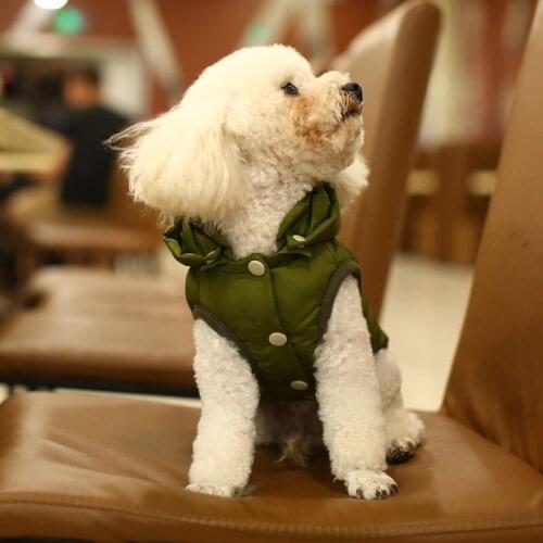 Winter Pet Dog Clothes Vest Waterproof Pet Warm Jacket Coat for Small Dogs Thicken Jacket Overalls Puppy Clothes