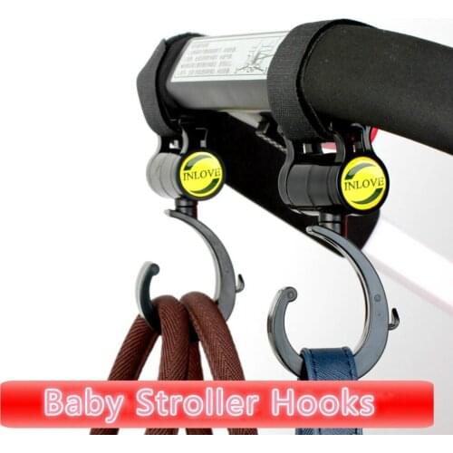 1 PC Multi Purpose Baby Yoya Stroller Hook Accessories 2018 Pushchair 360 Swivel Hanger Hooks Carriage Storage Bag Baby Carriage
