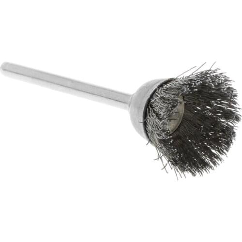 3Pcs Steel Wire Wheel Brush Head Abrasive Deburring Drilling Tools Bowl-shape 85AC