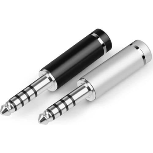 Balanced Plug 4.4mm 5 Pole Earphone Adapter 4-Layer Copper Rhodium Plated Audio Jack Headphone Wire Connector For NW-WM1ZA DIY