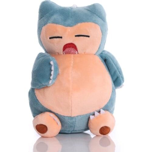 5pcs/lot 18cm Anime Pokemon Snorlax Plush Toys Cute Snorlax Plush Soft Stuffed Cartoon Animals Toys Doll Gifts for Children Kids