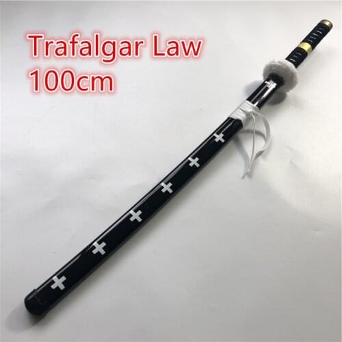 Anime Cosplay Wooden Sword Weapon Roronoa Zoro Trafalgar Law Wood Ninja Knife Samurai Trafalgar D Water Law Sword Prop Toys