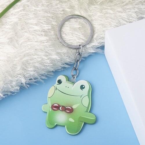 Anime Killing Stalking Yoonbum Frog Keychain Sangwoo Cosplay Acrylic Key Chain For Women Men Kids Christmas Jewelry Gift