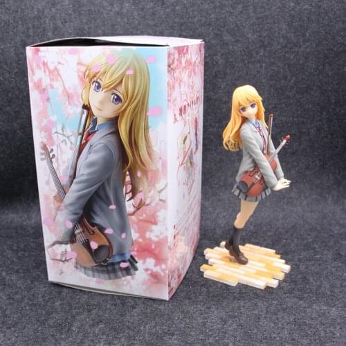 Anime Your Lie in April Miyazono Kaori 1/7 Scale guitar Ver. PVC Figure Collectible Model Toy 20cm