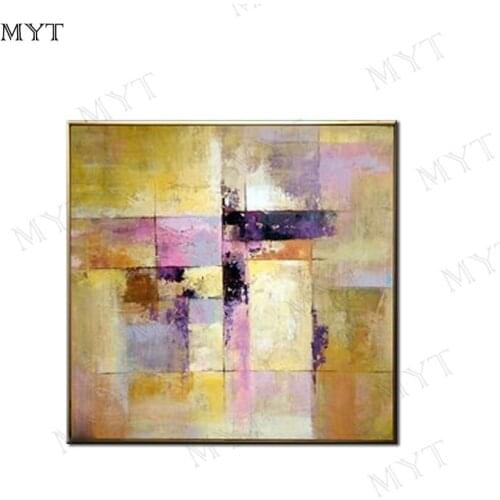 Free shipping High quality handmade abstract oil painting bright color wall art for living room bedroom home decor no framed