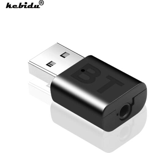 Wireless Bluetooth V4.0 A2DP 3.5mm USB Handsfree Home Car Kit AUX Audio Stereo Music Receiver Adapter for Android iOS Smartphone