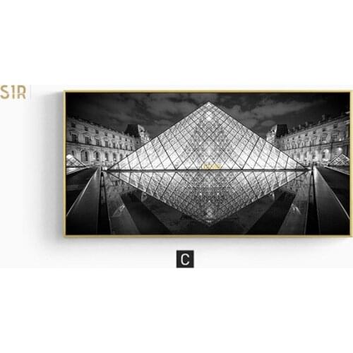 Black and White Famous City Buildings Architectural Decoration Wall Decor Vintage Room Decor Room Decor Aesthetic Posters