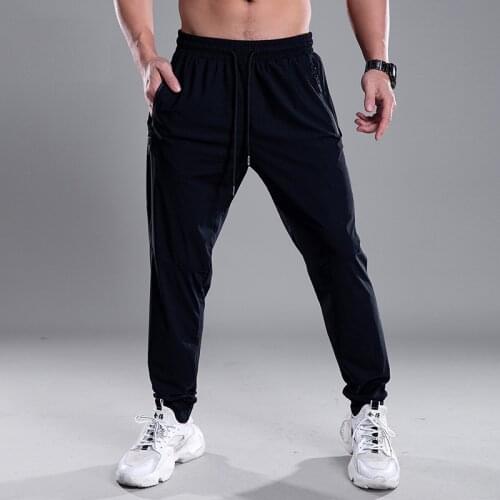 Breathable Sport Pants Mens Running Pants With Zipper Pockets Training Trousers Joggings Pant Fitness Trousers For Men Pants