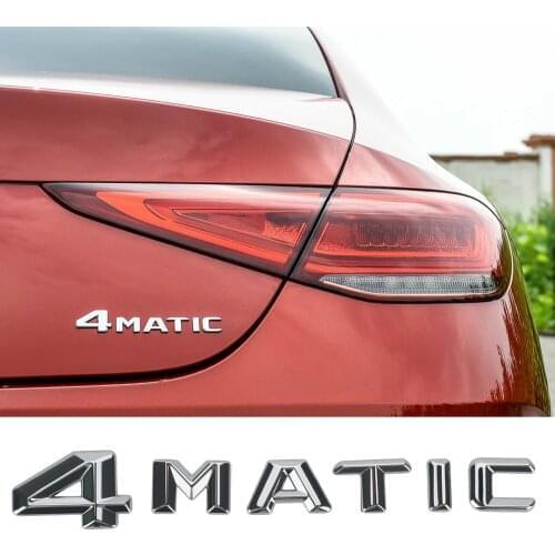 4MATIC Letters Emblem Car Tail Trunk Sticker 3D ABS Decals for Mercedes Benz SLS SLK ML320 AMG ML350 W146 R172 Auto Accessories