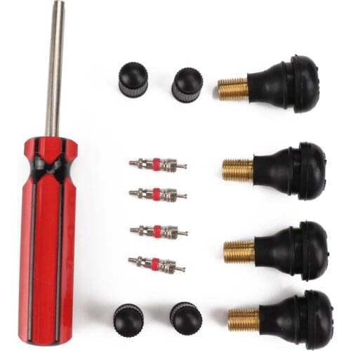 Wheels Tires Snap In Short Rubber Valve Core Installer Tool TR412 Tire Repair Damaged Spool Set Auto Replacement Parts
