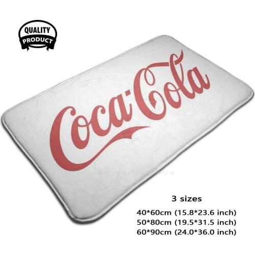 Soda Drink Company Soft Foot Pad Room Goods Rug Carpet Logo World Soft Drink Company Text Trademark Logos Nyseko Organization