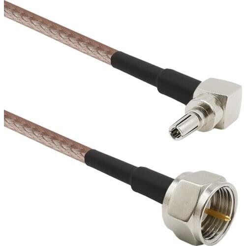 2/5/8 Meter CRC9 Male Right Angle to F Type Male RF Connector RG316 Pigtail Cable For HuaWei USB Cards