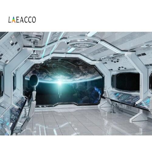 Laeacco Universe travel Space capsule Backgrounds Celebration Children Photography Customizable Backdrops Props For Photo Studio