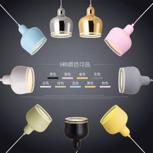 Loft Pendant Lamp Modern Nordic Dining Room Living Room Restaurant Cafe Club Bedroom Bar Hall Pendant Light Bed deco chambre