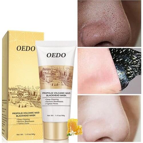 Blackhead Removal Facial Mask Propolis volcanic Face Deep Cleansing Black Mud Peel Off Mask Remover Blackhead Skin Care Tools