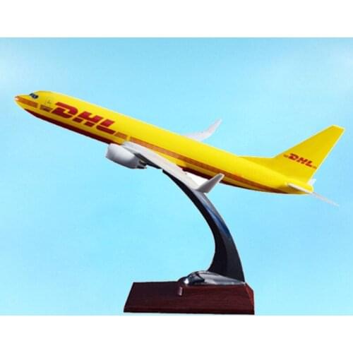 1:230 Aviation Model DHL Express Delivery Airline Base Alloy Aircraft Plane Adult Toys Show Airliner Souvenir W Boeing B737-800