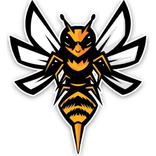 Cartoon Hornets Colored Car Sticker Waterproof Decal Laptop Suitcase Truck Motorcycle Auto Accessories PVC,16cm*14cm