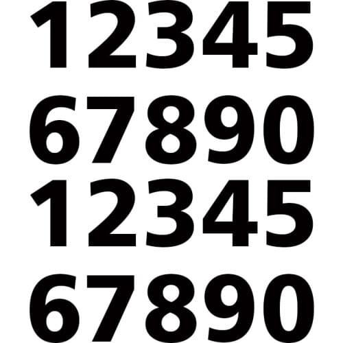 Telephone number Car supplies Vinyl die-cutting number Fluorescent neon light sticker for all cars waterproof sunscreen