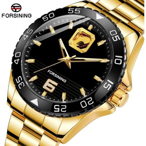 Forsining 2020 New Mens Automatic Mechanical Watches Creative Dial Stainless Steel Waterproof Watch For Men Fashion Man Clock
