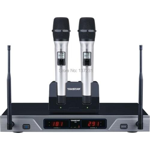 New Takstar X8 UHF professional high quality wireless microphone 200 well-selected channel IFS UHF Wireless Microphone