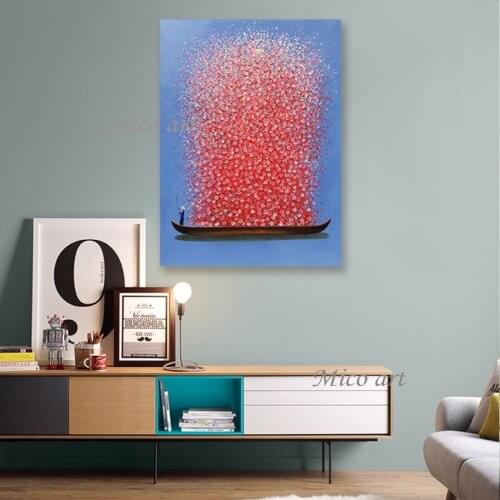Heavy Texture Acrylic Canvas Art Hand Painted Living Room Decor Panel Thick Design Oil Painting Wall Canvas Art No Frame Artwork