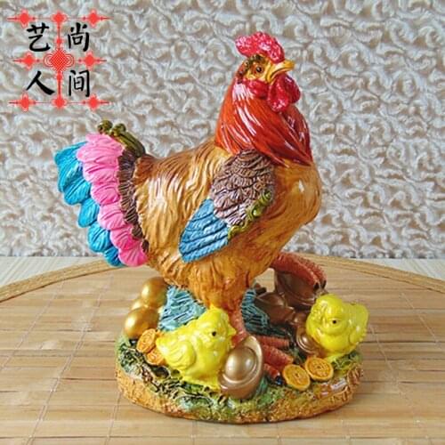 Crafts Arts Home decoration Rooster hen lucky evil ornaments Authentic Japanese hen eggs with chicken animal koji ceramic crafts
