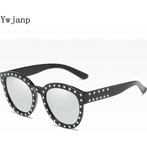 Ywjanp 2018 New Sunglasses Women Brand Designer Diamond Oversized Sun Glasses Full Star Black Shades For men women glasses UV400