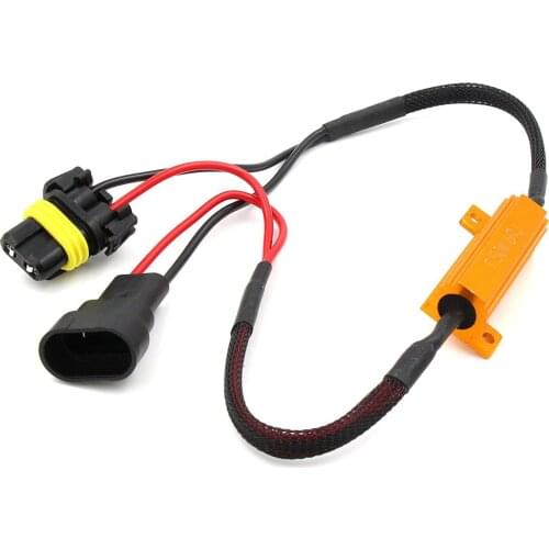 Car bulb LED fog lamp resistance cable dedicated decoding line group resistance decoder H4H7H8H119006H3H1