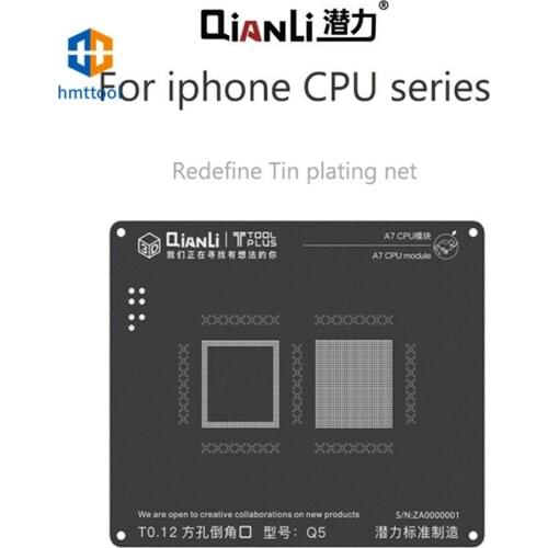 QIANLI 3D BGA Stencil CPU Reballing Stencil Kits ForIPhone A7 A8 A9 A10 A11 CPU IC Chips Motherboard Soldering Repair