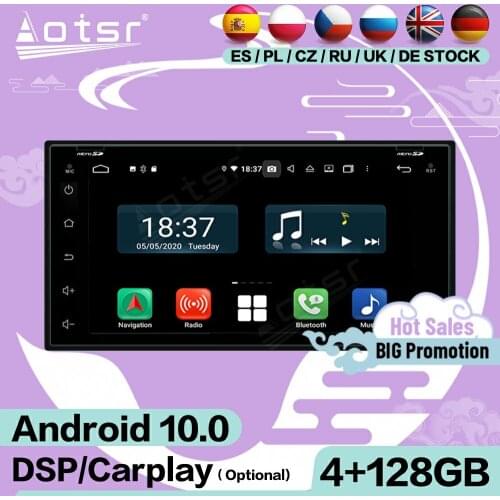 2 Din Carplay Stereo Android Universal For Nissan Micra 2010 2011 2012 2013 2014 2015 GPS Video Audio Radio Receiver Head Unit