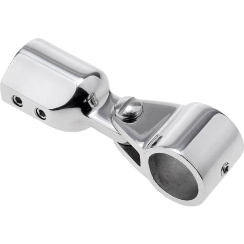 1X Marine Boat Deck Hinge Mount with 1 inch (22mm) Eye End Cap Bimini Top Fitting